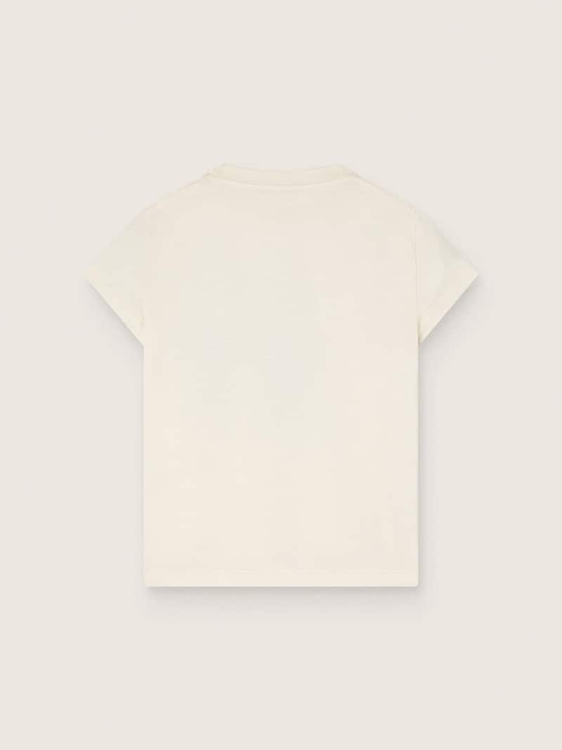 Golden Goose - Camiseta Journey de ni&ntilde;a en tejido jersey de algod&oacute;n blanco con estampado digital de mascotas y cristales aplicados in 