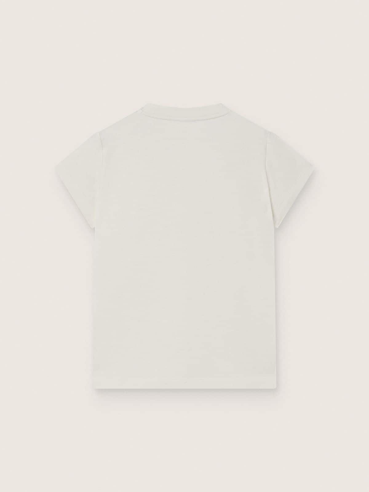 Golden Goose - T-shirt da Bambina Journey in jersey di cotone bianco con borchie color argento in 