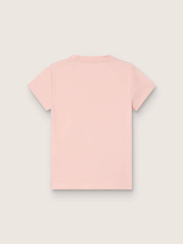 Golden Goose - T-shirt fille en jersey de coton rose avec logo et cabochons in 
