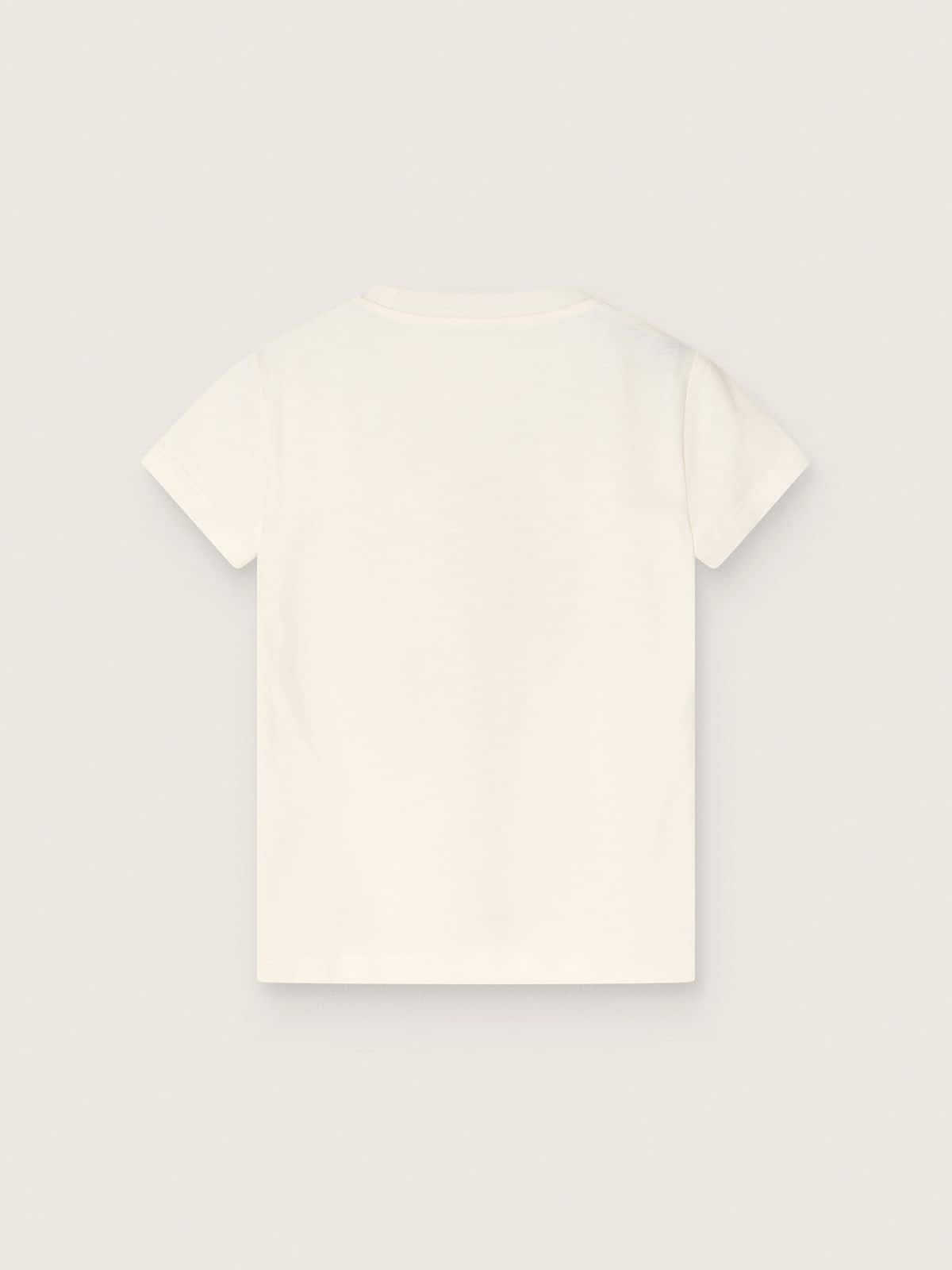 Golden Goose - T-shirt kids in cotone bianco con stampa "Frutteria Golden" in 
