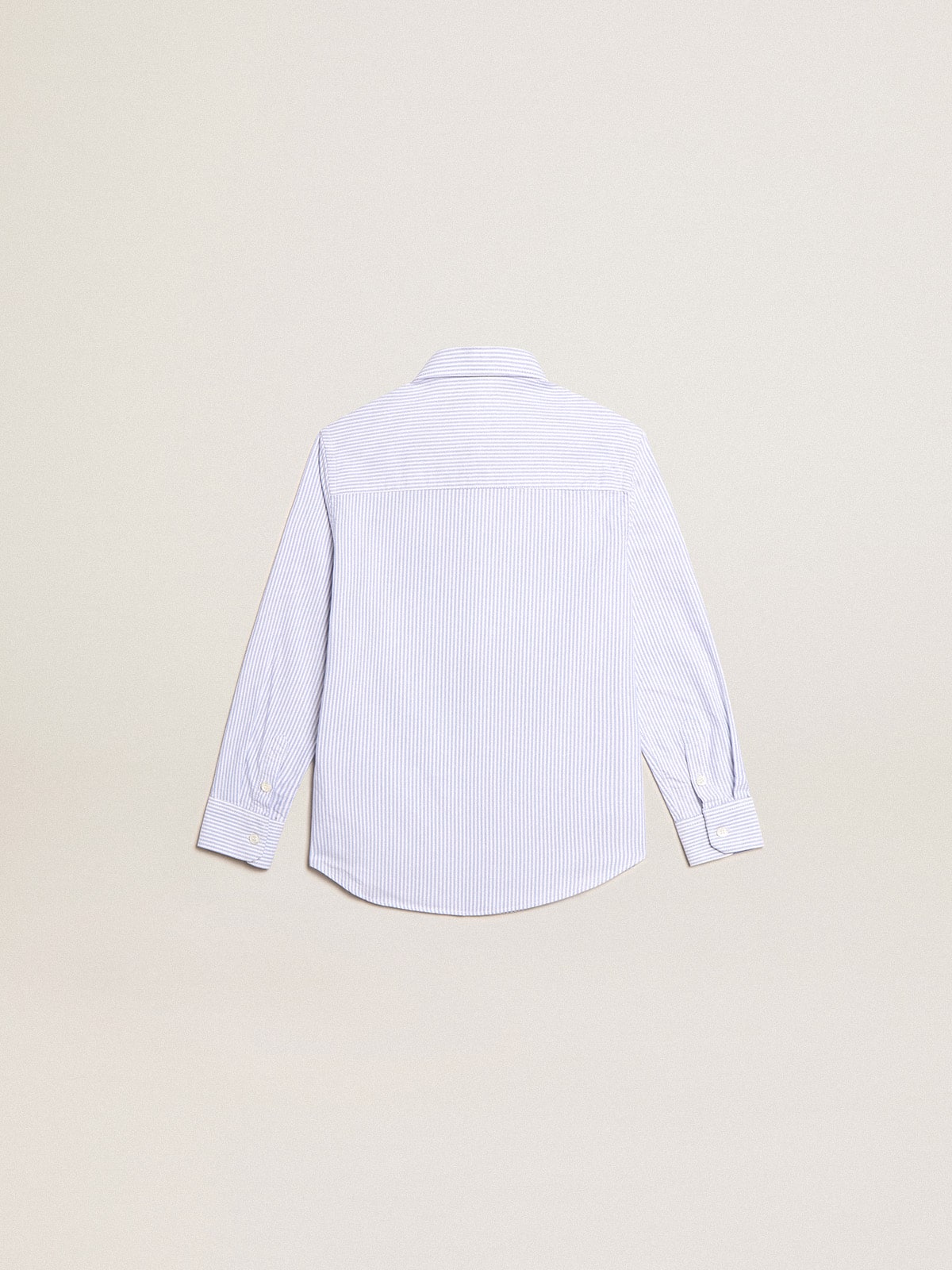 Golden Goose - Boys’ shirt with light blue stripes in 