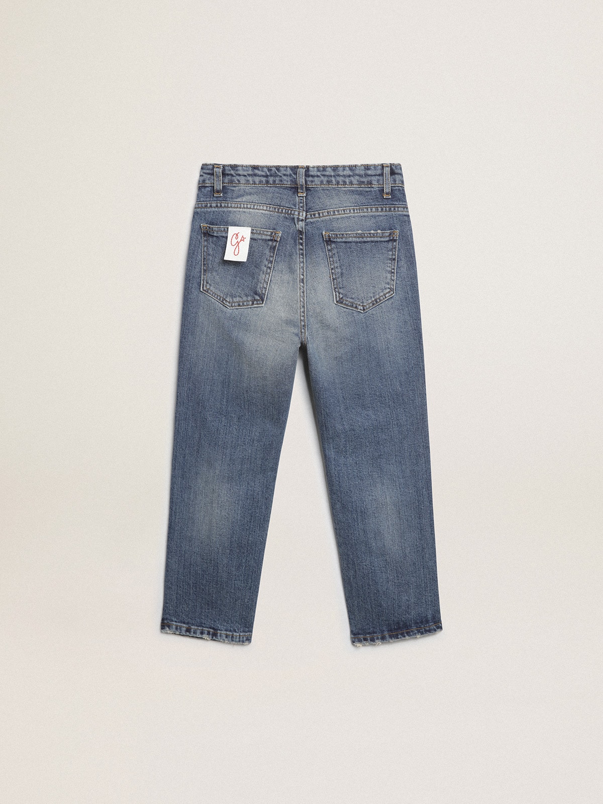 Golden Goose - Pantalón vaquero de niño en denim elástico in 