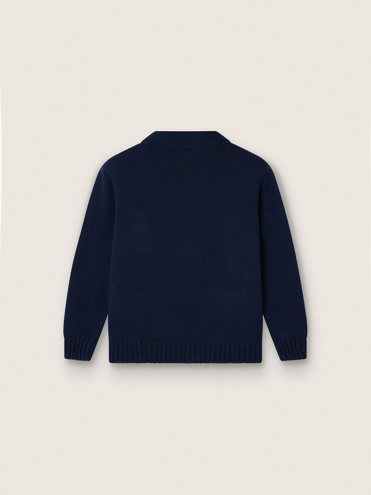 Golden Goose - Cardigan enfants en coton bleu avec logo brod&eacute; in 