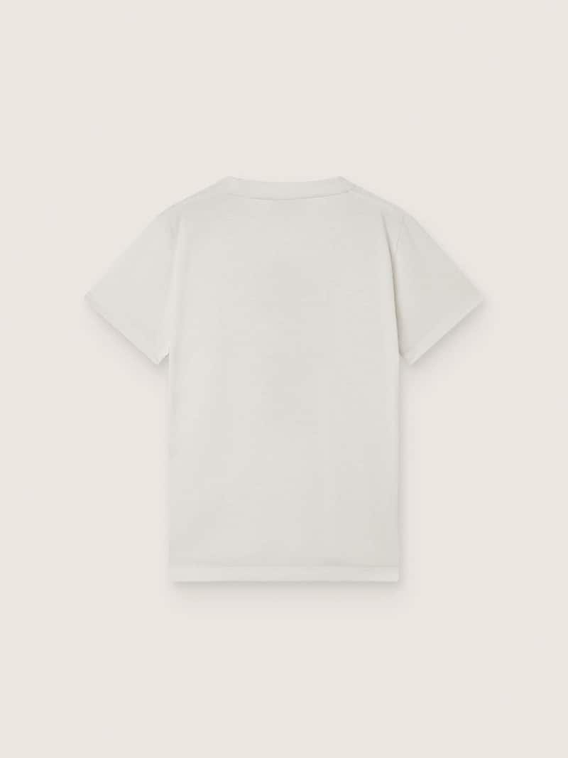 Golden Goose - Journey T-shirt for boys in white cotton jersey with digital mascot print in 