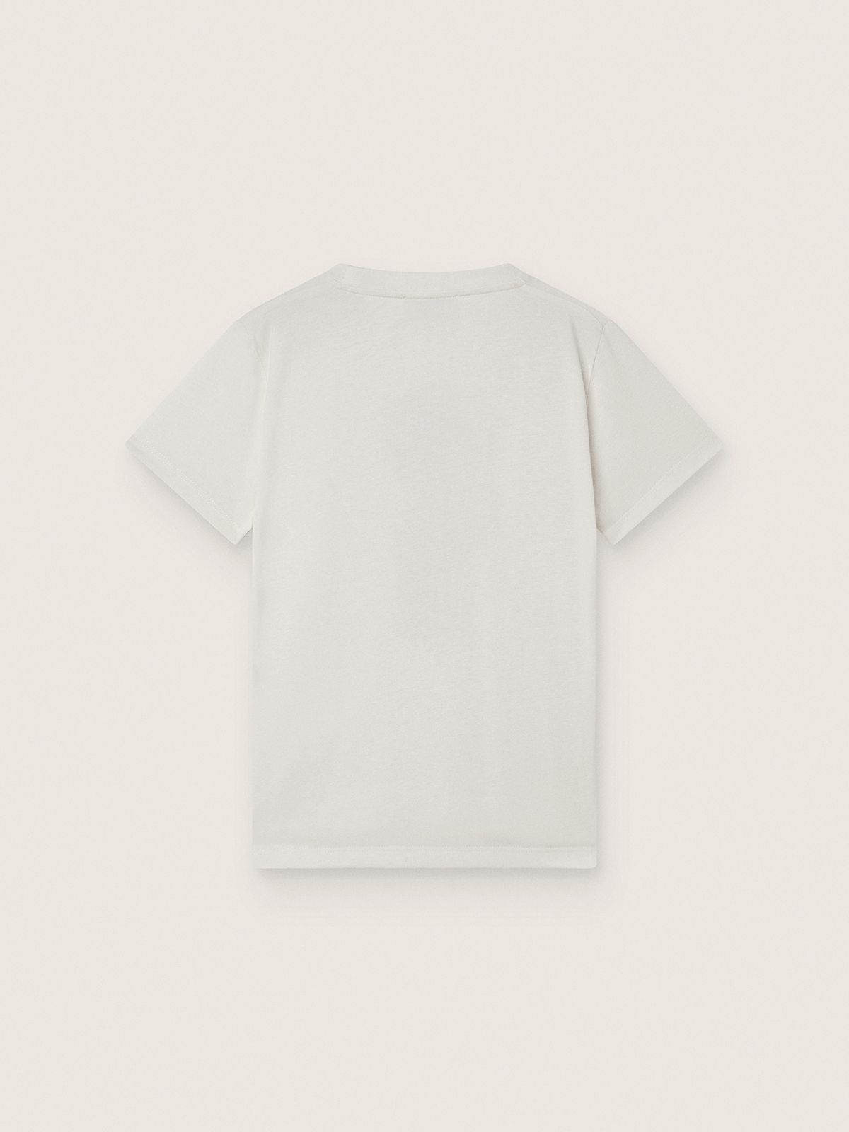 Golden Goose - Journey T-shirt for boys in white cotton jersey with digital mascot print in