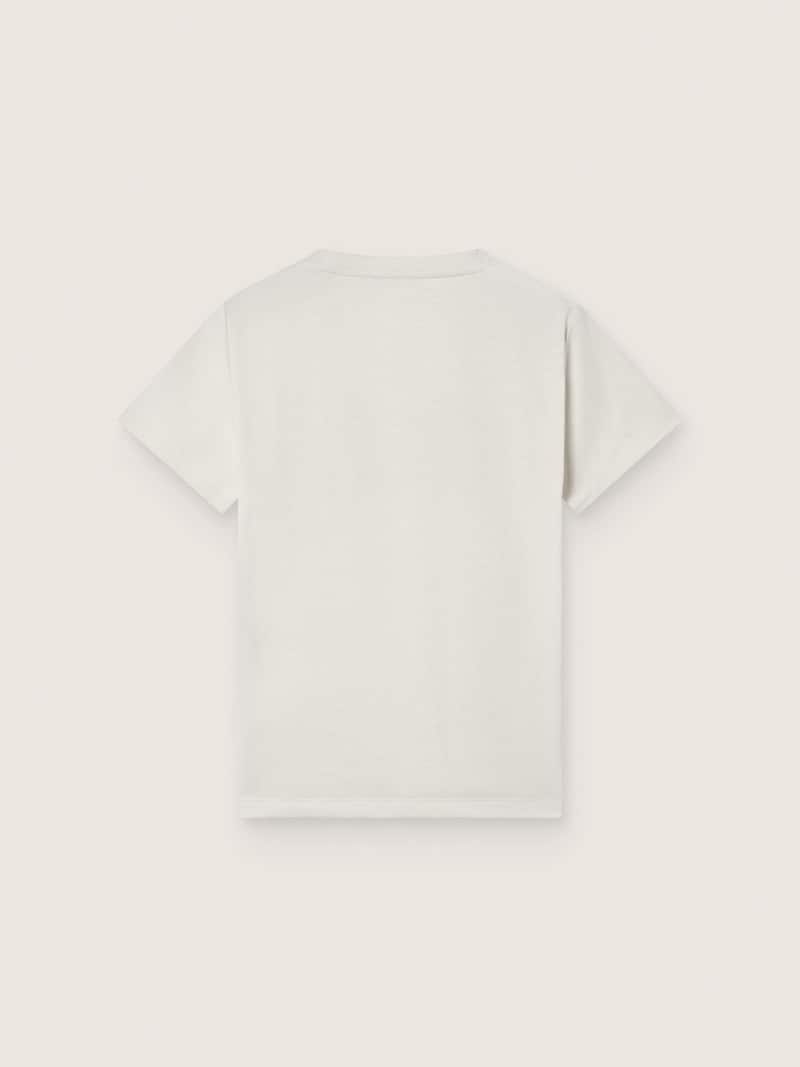 Golden Goose - Camiseta de ni&ntilde;o Journey en tejido jersey de algod&oacute;n blanco con logotipo in 