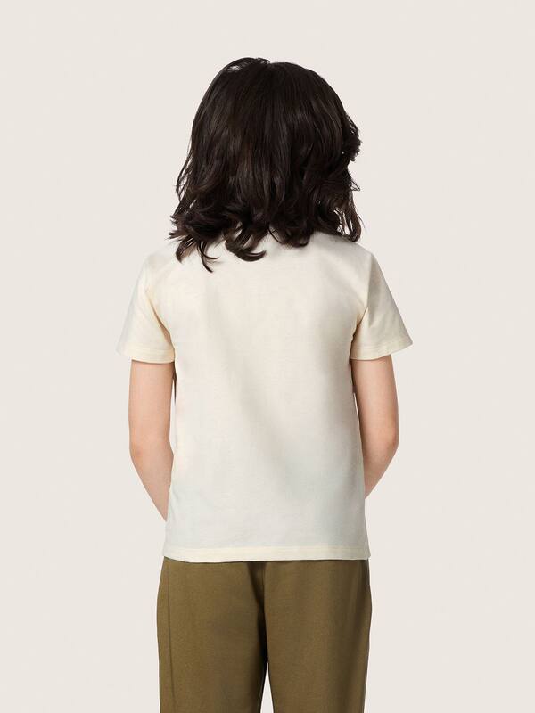 Golden Goose - Journey boys’ T-shirt in white cotton jersey with logo in 