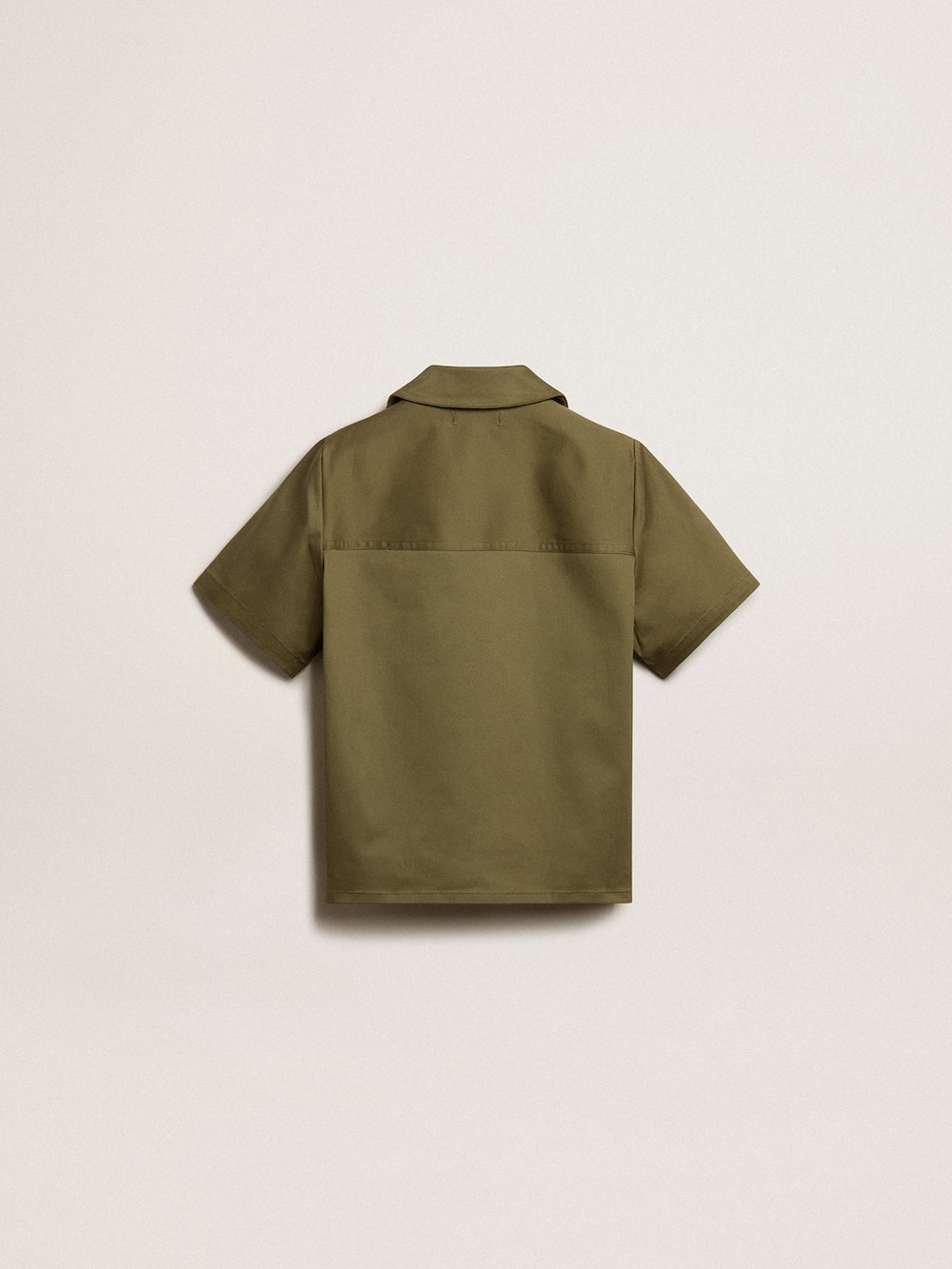 Golden Goose - Camisa verde militar infantil masculina in 