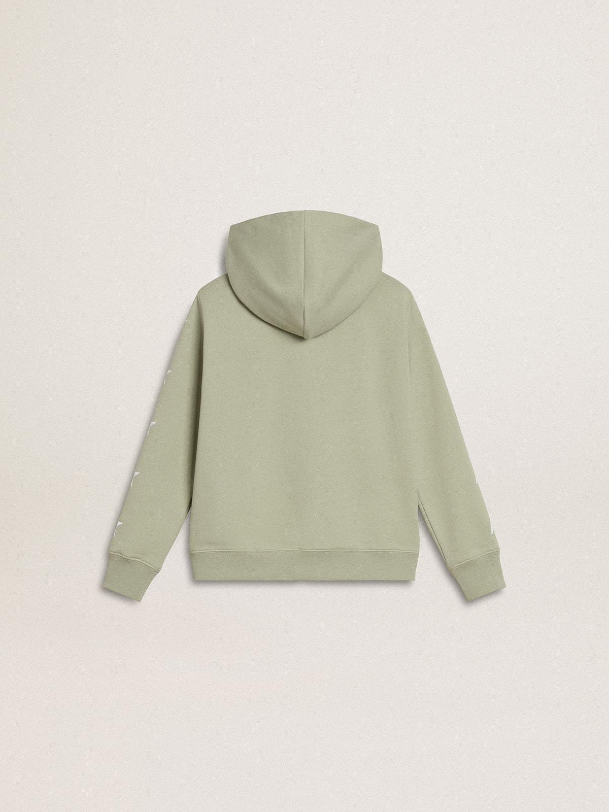 Light green sweatshirt with zip fastening | Golden Goose