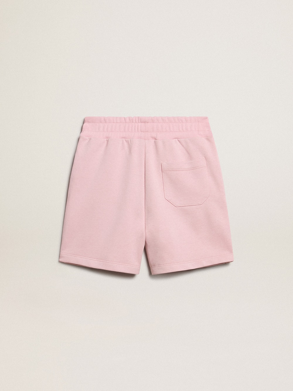 Golden Goose - Pantalón corto de niña de color rosa con estrella blanca in 