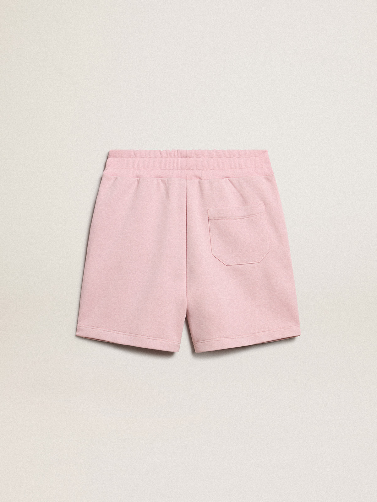 Golden Goose - Short fille rose avec étoile blanche in