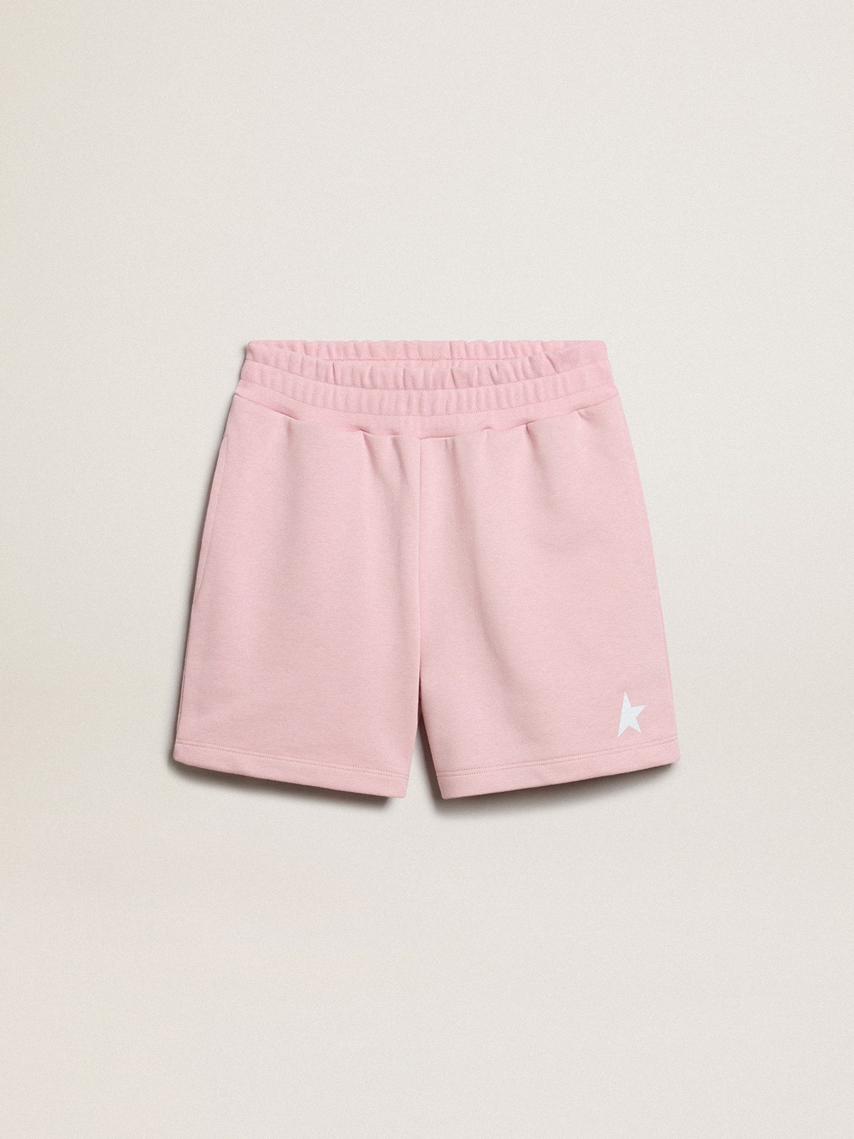 Golden Goose - Girls’ shorts in pink with white star in 