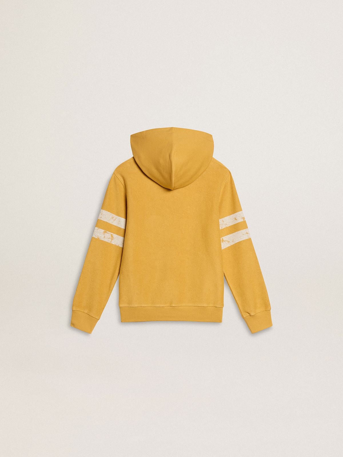 Golden Goose - Sweat-shirt jaune pour enfant avec imprimé vintage in 