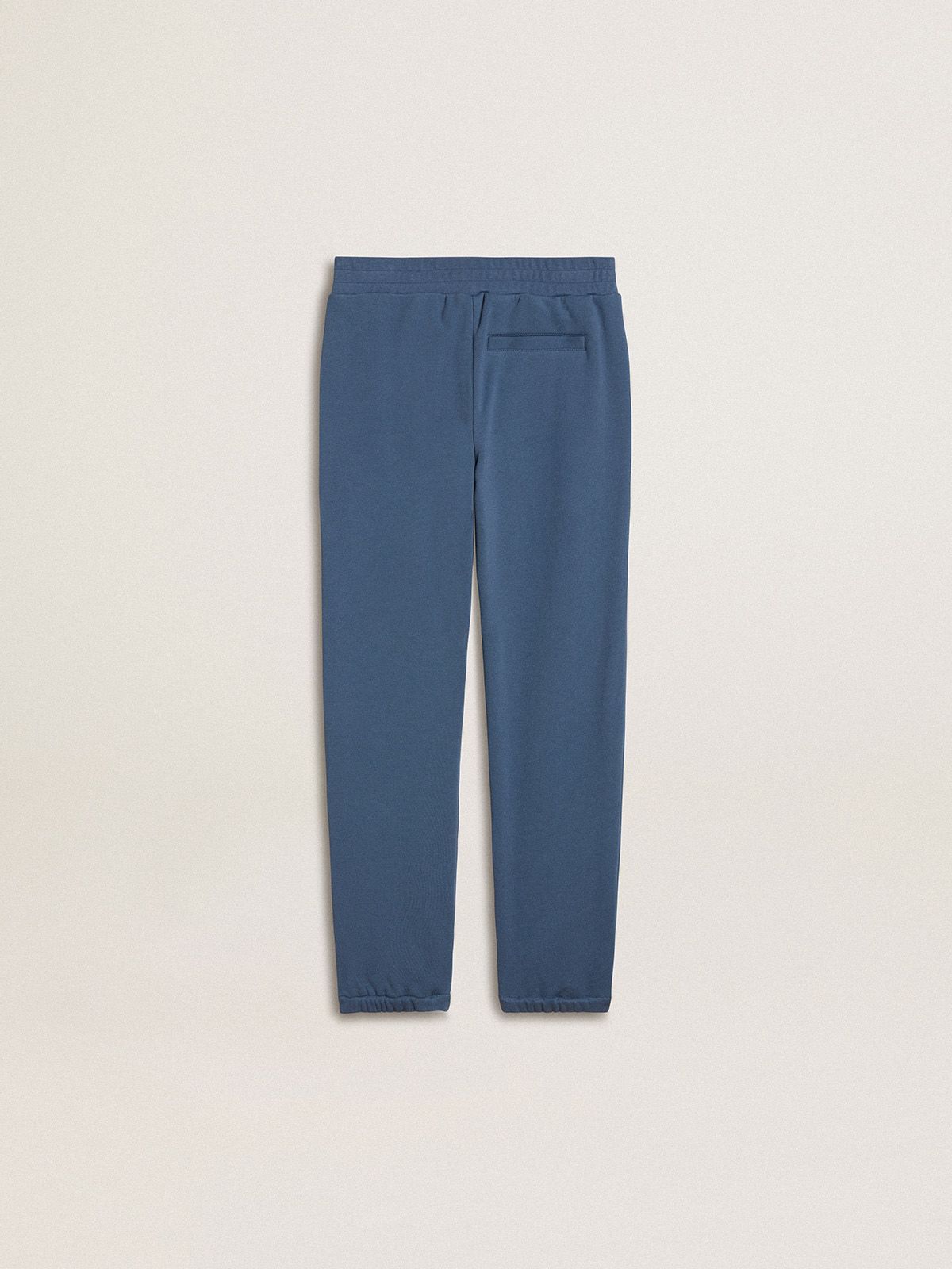 Golden Goose - Kids’ blue joggers with embroidery in