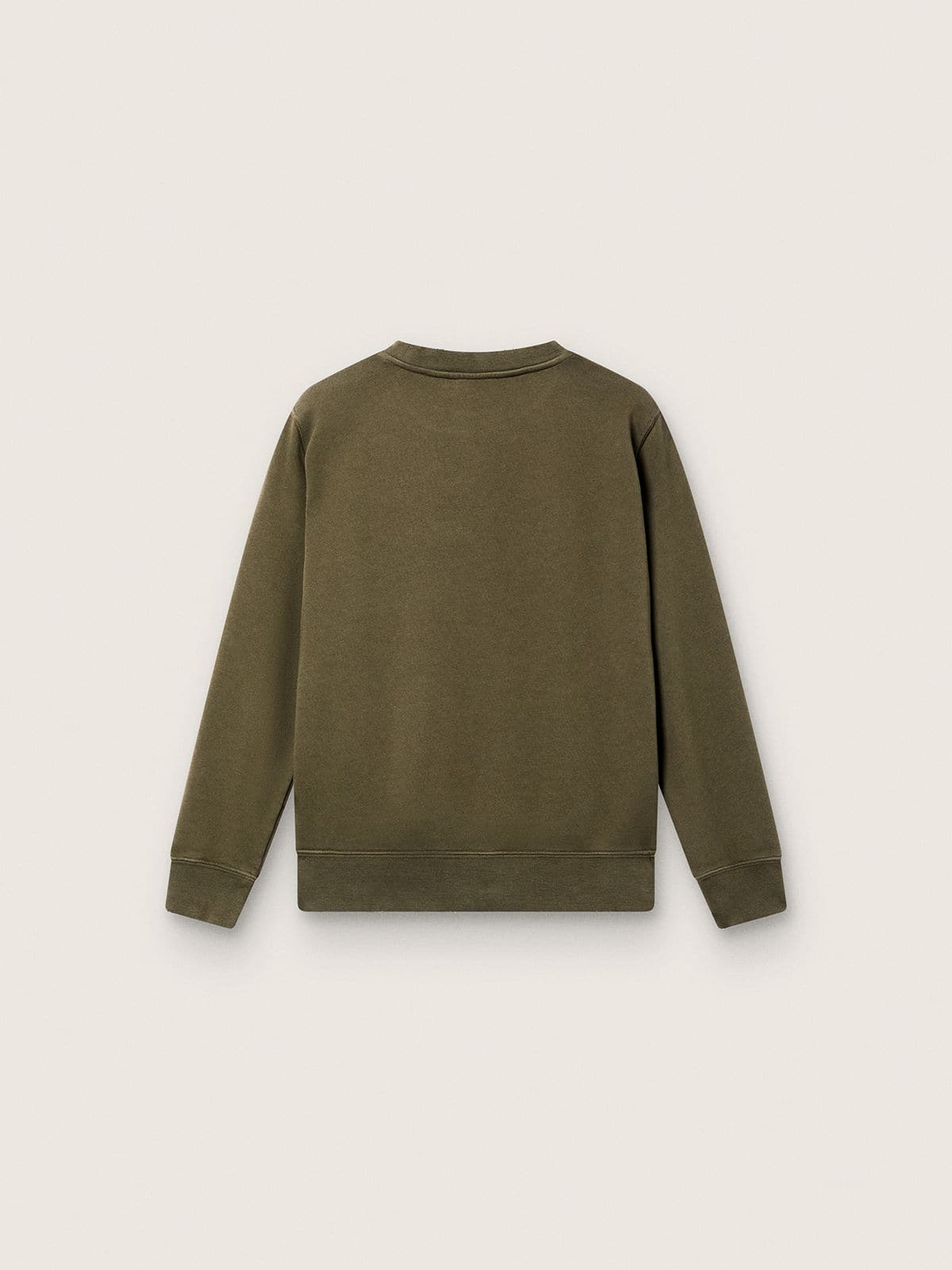 Sweat-shirt unisexe Golden en coton vert militaire avec logo invers&eacute;