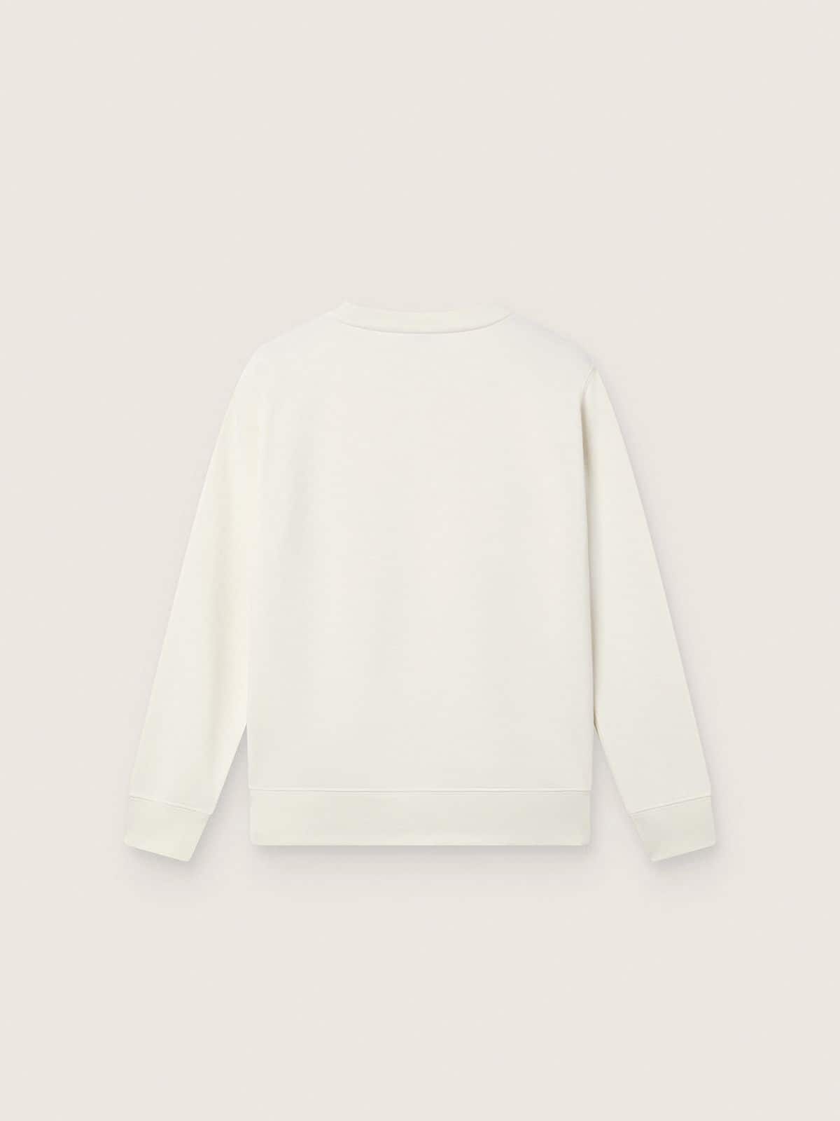 Golden Goose - Journey white cotton crew-neck sweatshirt for girls with mascot print and crystal appliqués in 