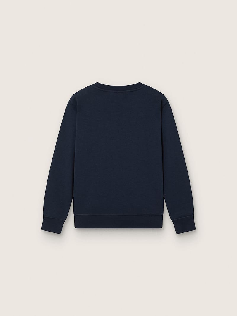 Golden Goose - Sudadera de cuello redondo Journey para ni&ntilde;o, de algod&oacute;n color azul marino con estampado de mascotas in 