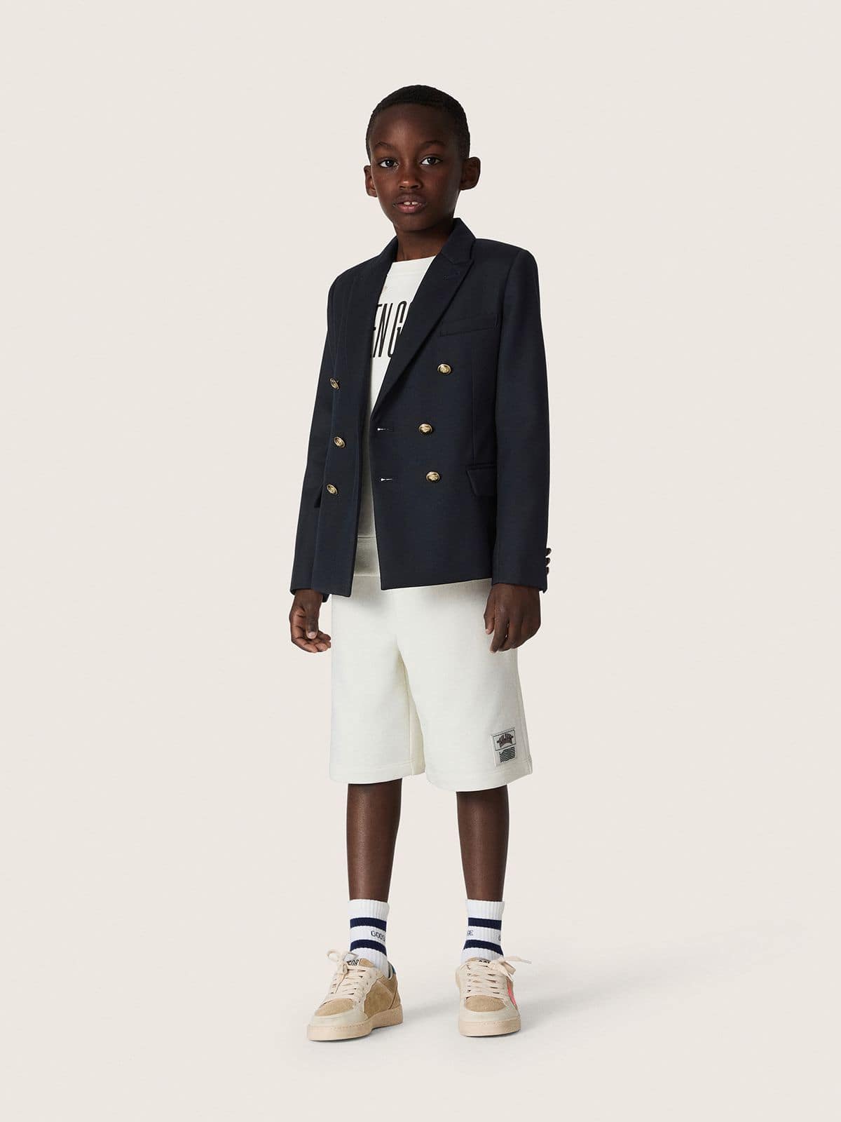 Felpa Unisex Journey in misto cotone bianco con stampa doodle
