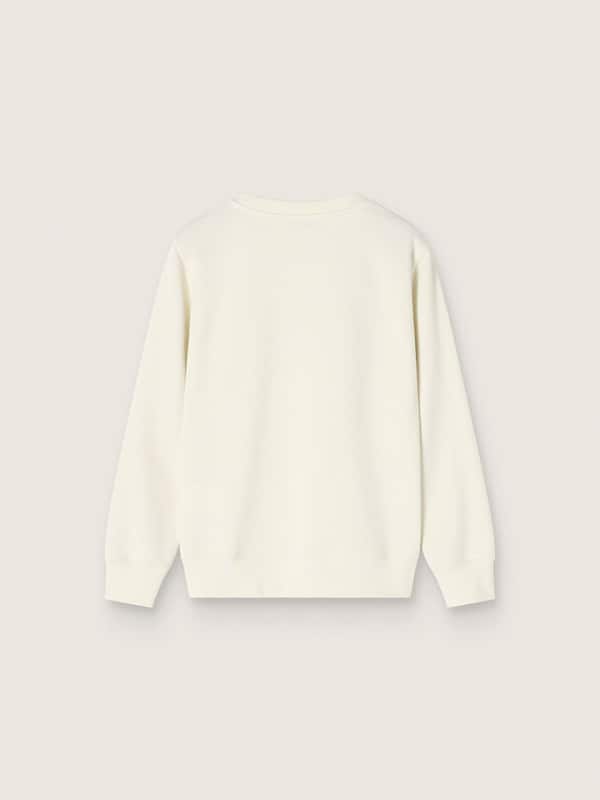 Golden Goose - Girls&rsquo; crew-neck cotton sweatshirt with logo and studs in 