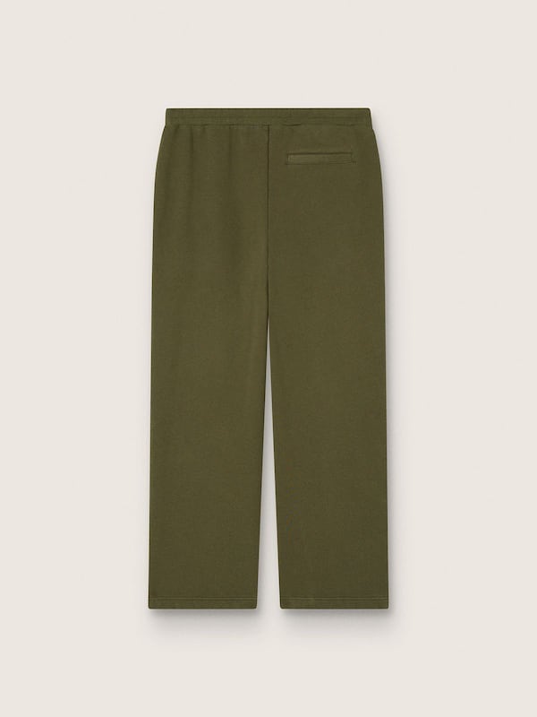 Golden Goose - Kids' sweatpants in olive-green cotton with logo in 