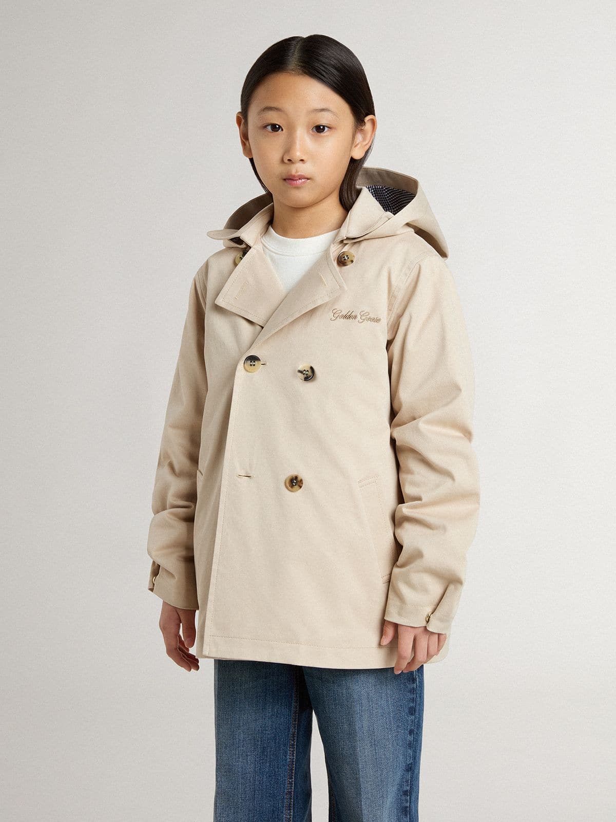 Golden Goose - Chaqueta trench infantil con chaleco interior extraíble  in 