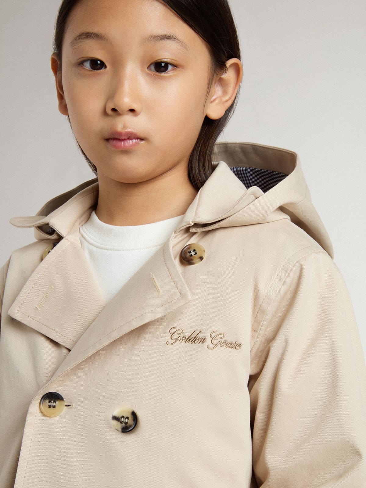 Golden Goose - Chaqueta trench infantil con chaleco interior extraíble  in 