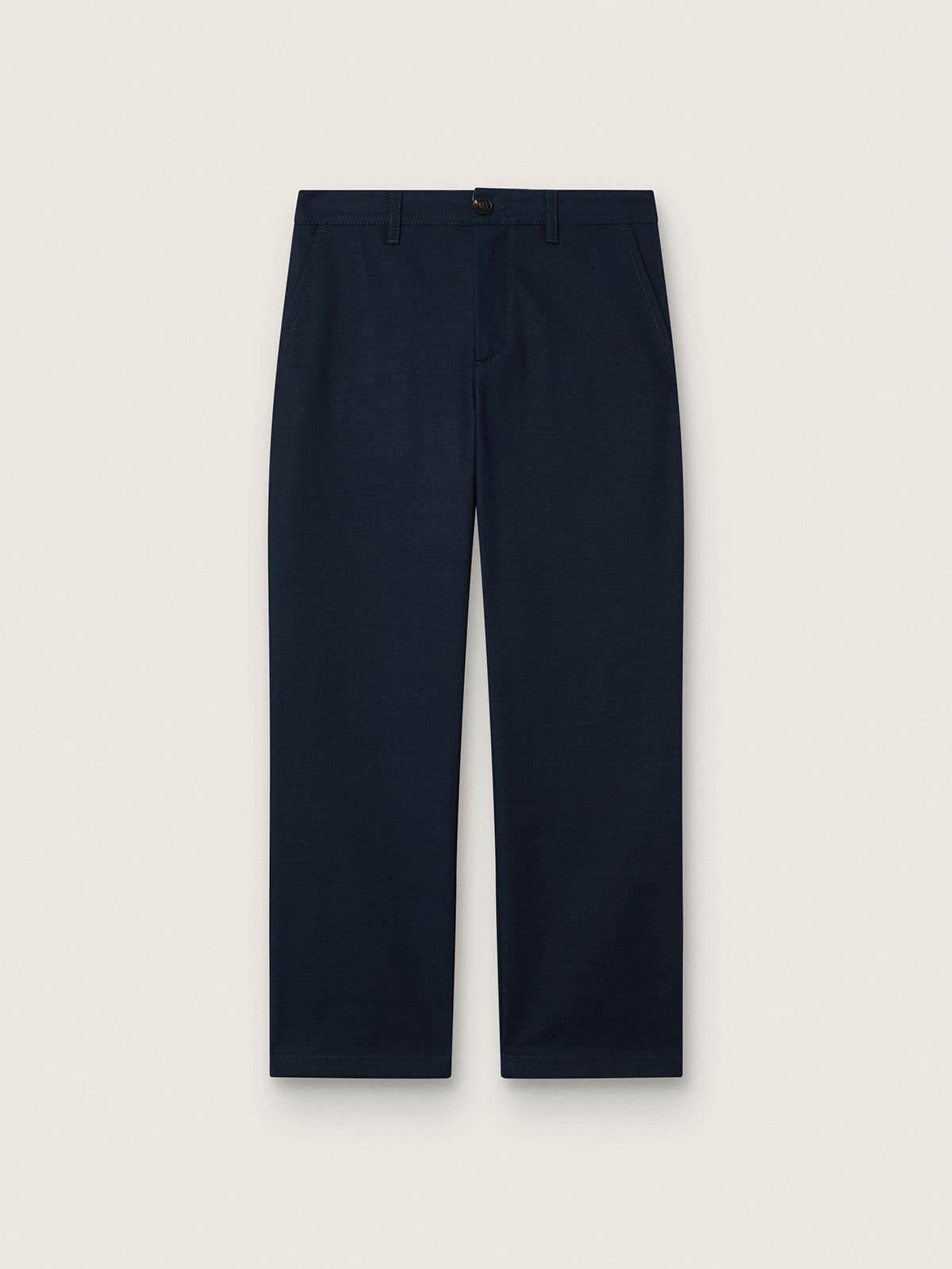 Golden Goose - Blaue Unisex-Chinohose Journey aus Baumwollcanvas mit Sticklogo in 