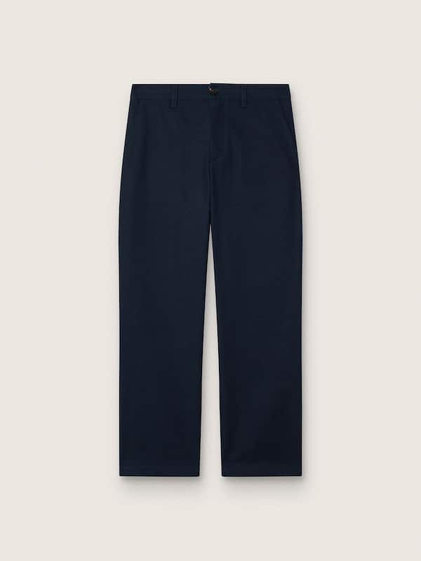 Golden Goose - Blaue Unisex-Chinohose Journey aus Baumwollcanvas mit Sticklogo in 