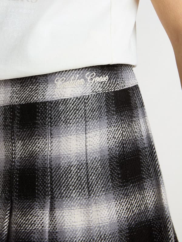 Golden Goose - Girls' cotton pleated skirt in 