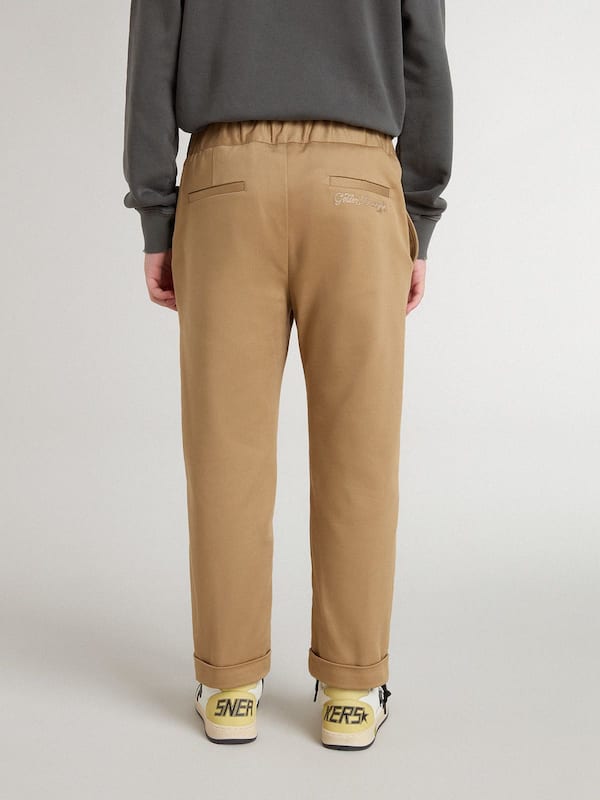 Golden Goose - Kids’ chinos in tobacco-colored cotton in 