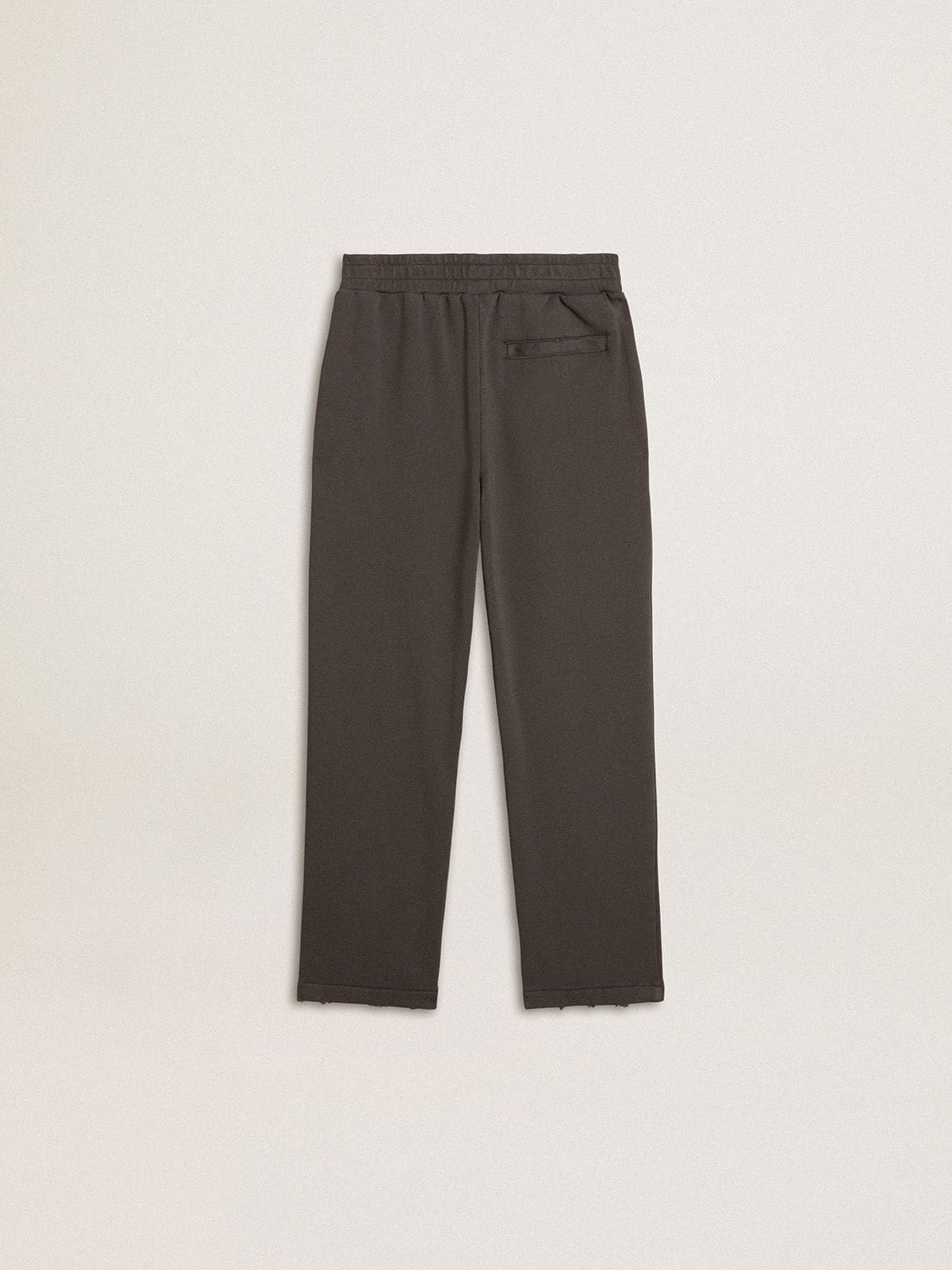 Golden Goose - Pantalón jogger infantil color verde militar con bordado in 