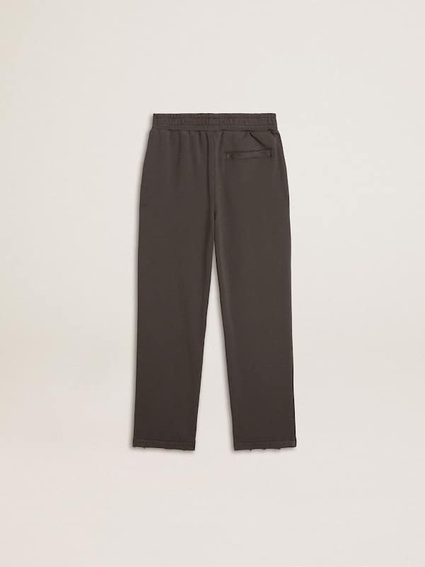 Golden Goose - Kids' military-green jogging pants with embroidery in 