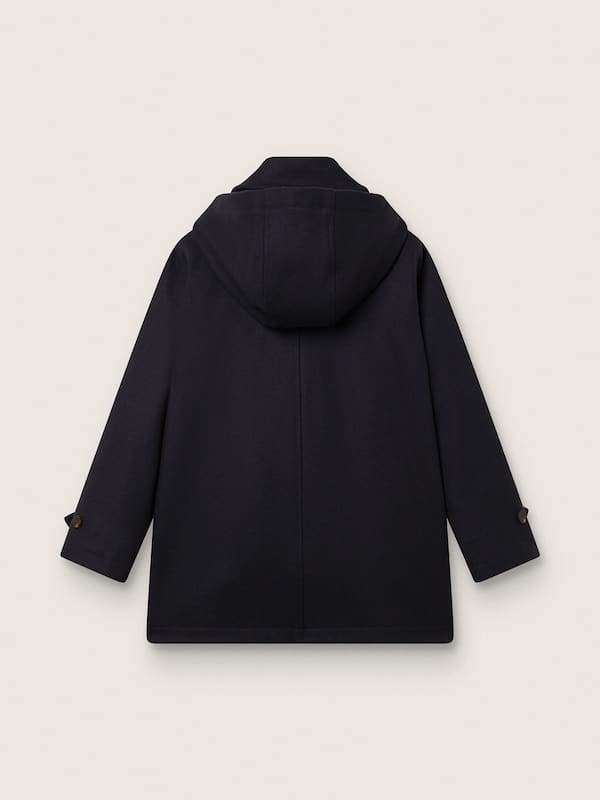 Golden Goose - Boys’ dark blue hooded duffle coat in 