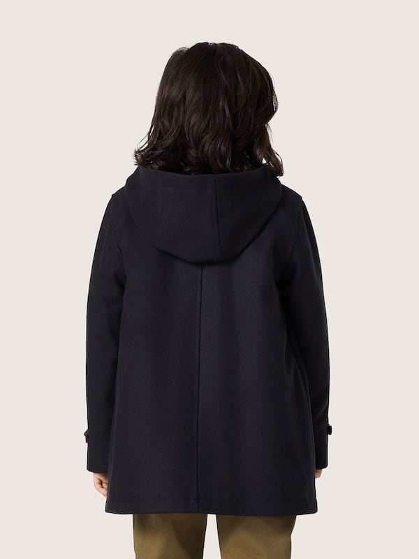 Golden Goose - Boys’ dark blue hooded duffle coat in 