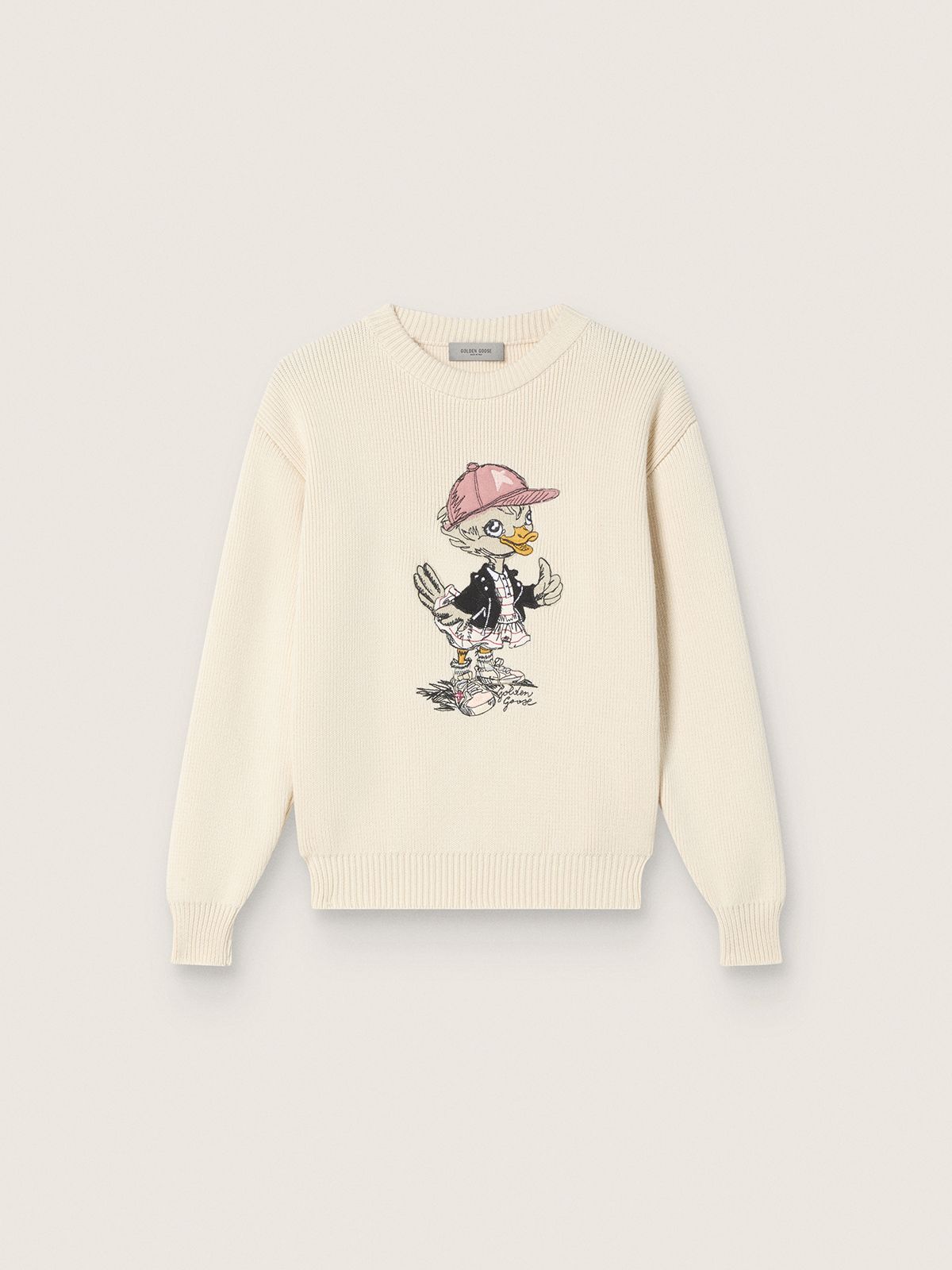 Maglione jacquard e frange bambina Maglione jacquard e frange bambina