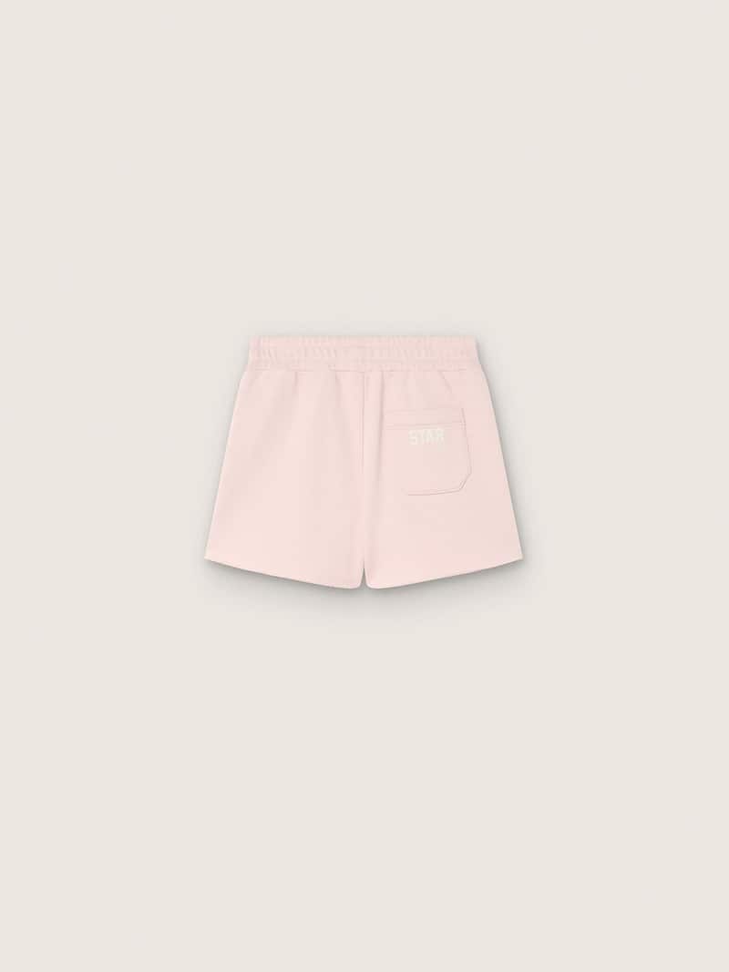 Golden Goose - Rosa M&auml;dchenshorts Star aus Baumwolle mit Patch und Logo in 