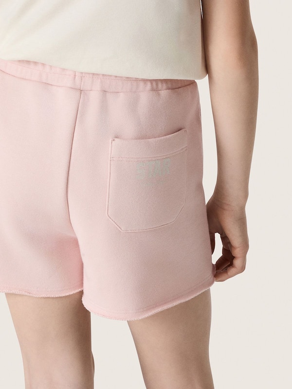 Golden Goose - Rosa M&auml;dchenshorts Star aus Baumwolle mit Patch und Logo in 