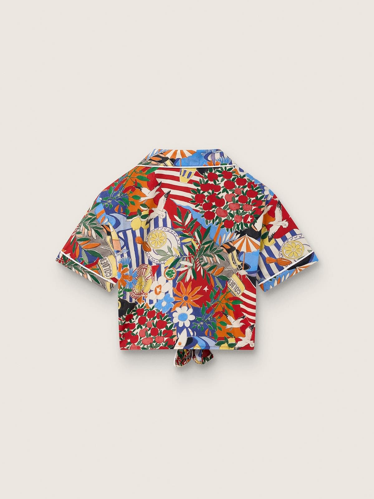 Camisa de ni&ntilde;a con estampado multicolor