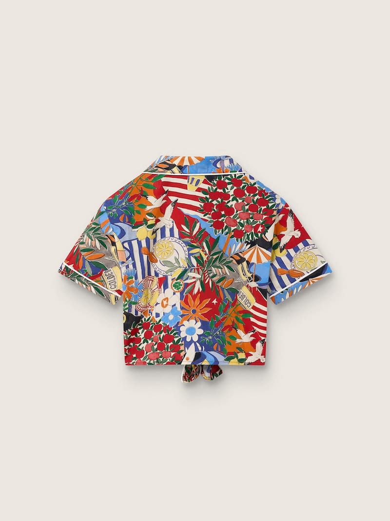 Golden Goose - Camisa de ni&ntilde;a con estampado multicolor in 