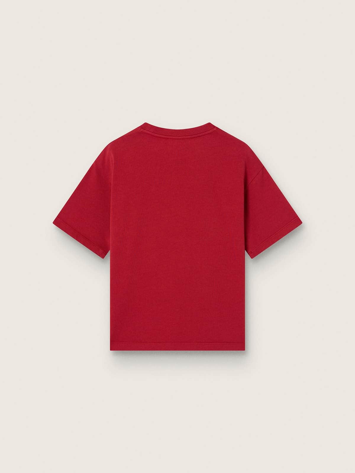 Golden Goose - Kids' T-shirt in red cotton jersey with print in 