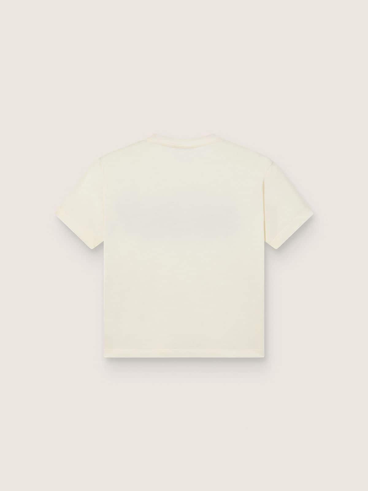 Disney | Golden Goose Camiseta infantil oversize blanco desgastado con logotipos y dibujos
