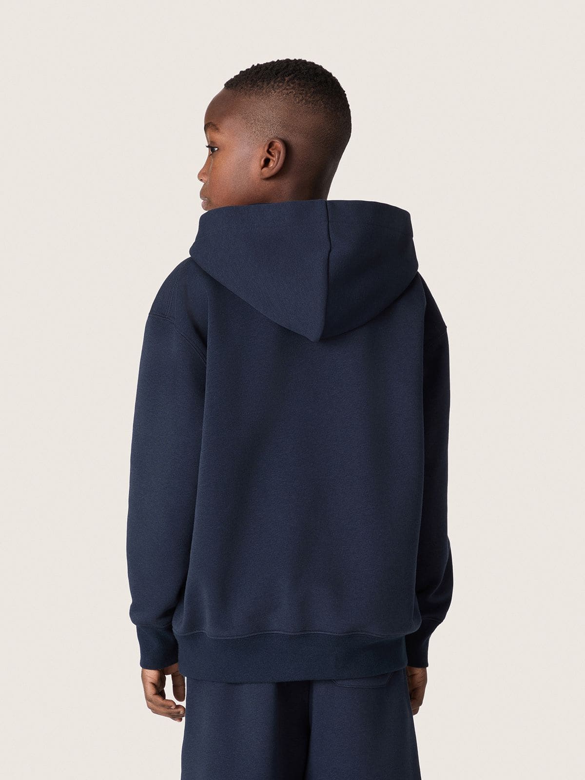 Golden Goose - Sudadera infantil con capucha de algod&oacute;n azul y bordado in 