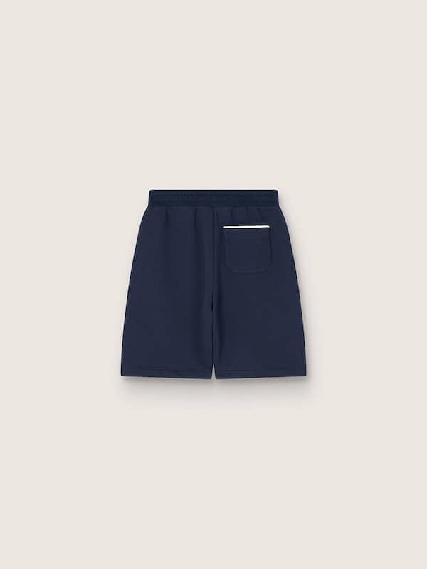 Golden Goose - Kids' shorts in blue cotton with contrasting piping in 