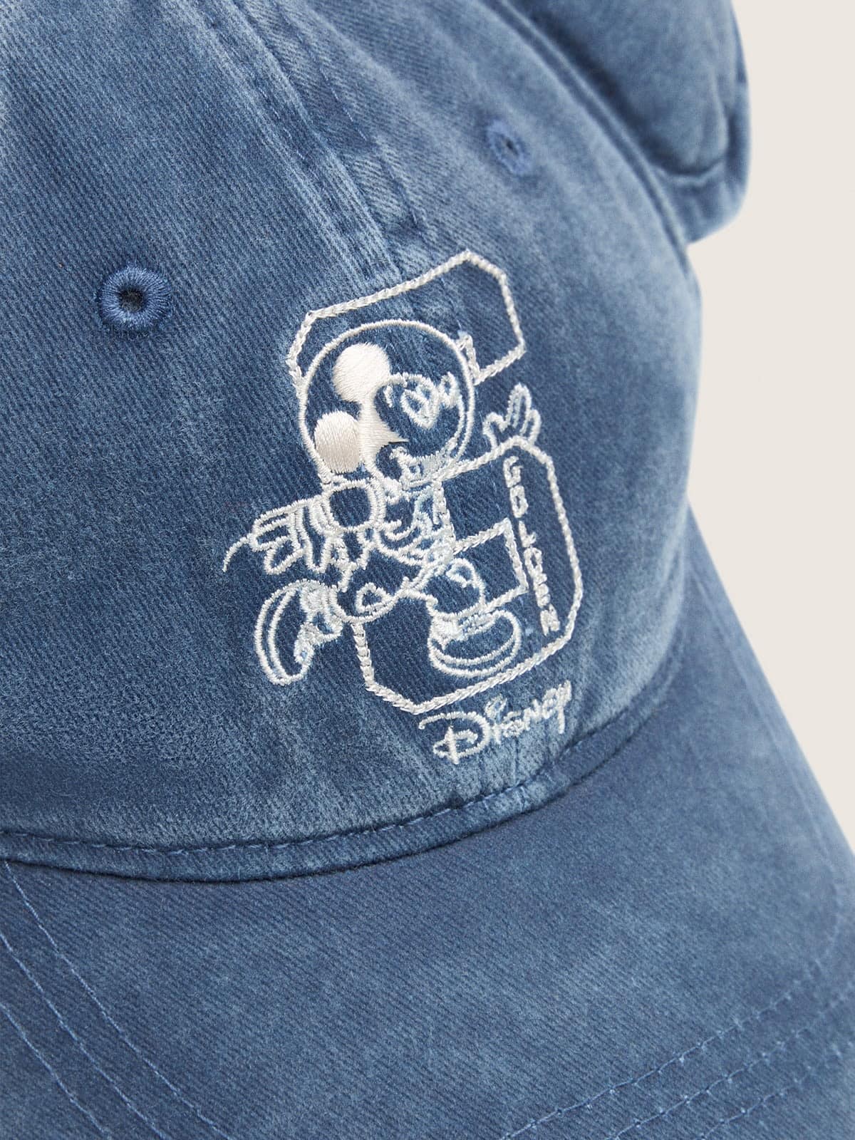 Golden Goose - Disney | Golden Goose Kids' blue baseball cap with embroidered logos and ears in 