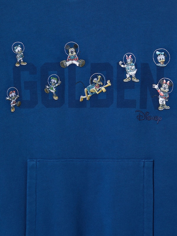 Golden Goose Disney | Golden Goose Kids' oversize blue sweatshirt with logos and drawings Topwear selection (4-12 years) blue kids
