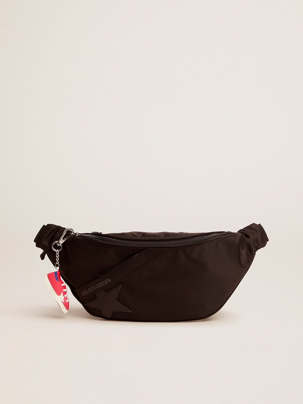 Golden Goose - Black nylon Journey belt bag in 