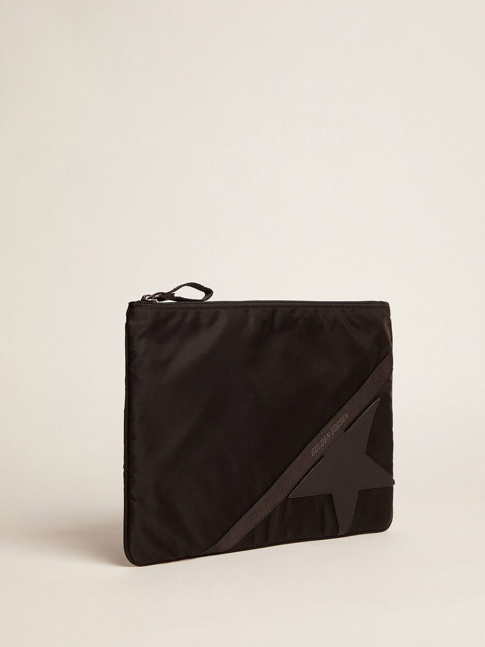 Golden Goose - Pouch Journey large in nylon nero in 
