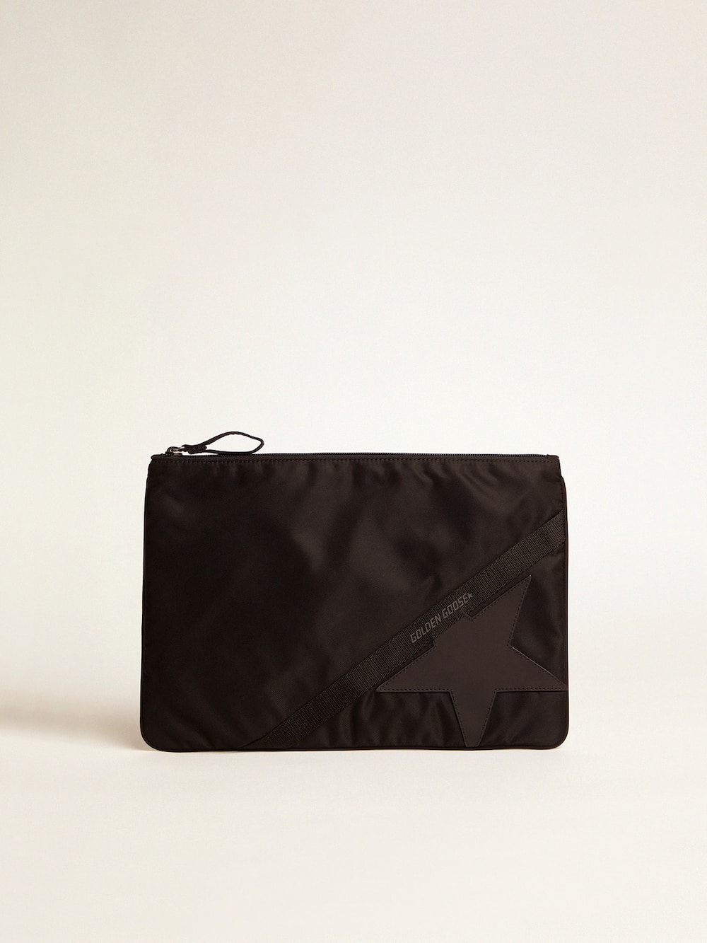 Golden Goose - Pouch Journey large in nylon nero in 