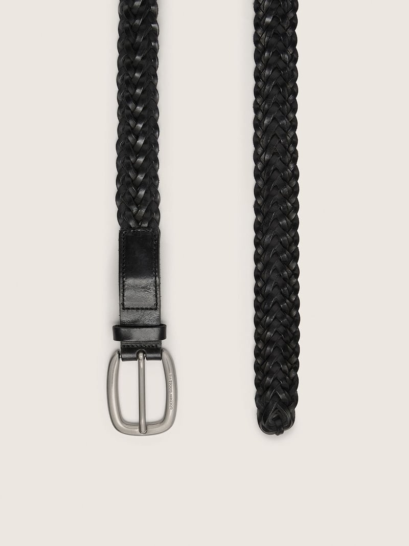 Golden Goose - Men&rsquo;s belt in black braided leather in 