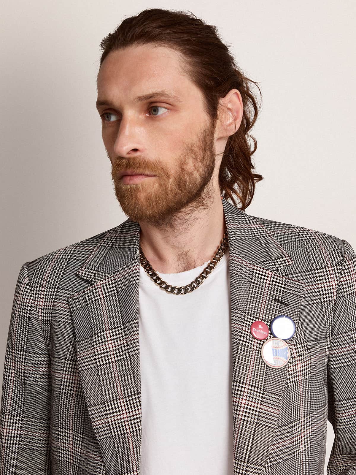 Golden Goose - Collar de cadena color plata vieja para hombre in 